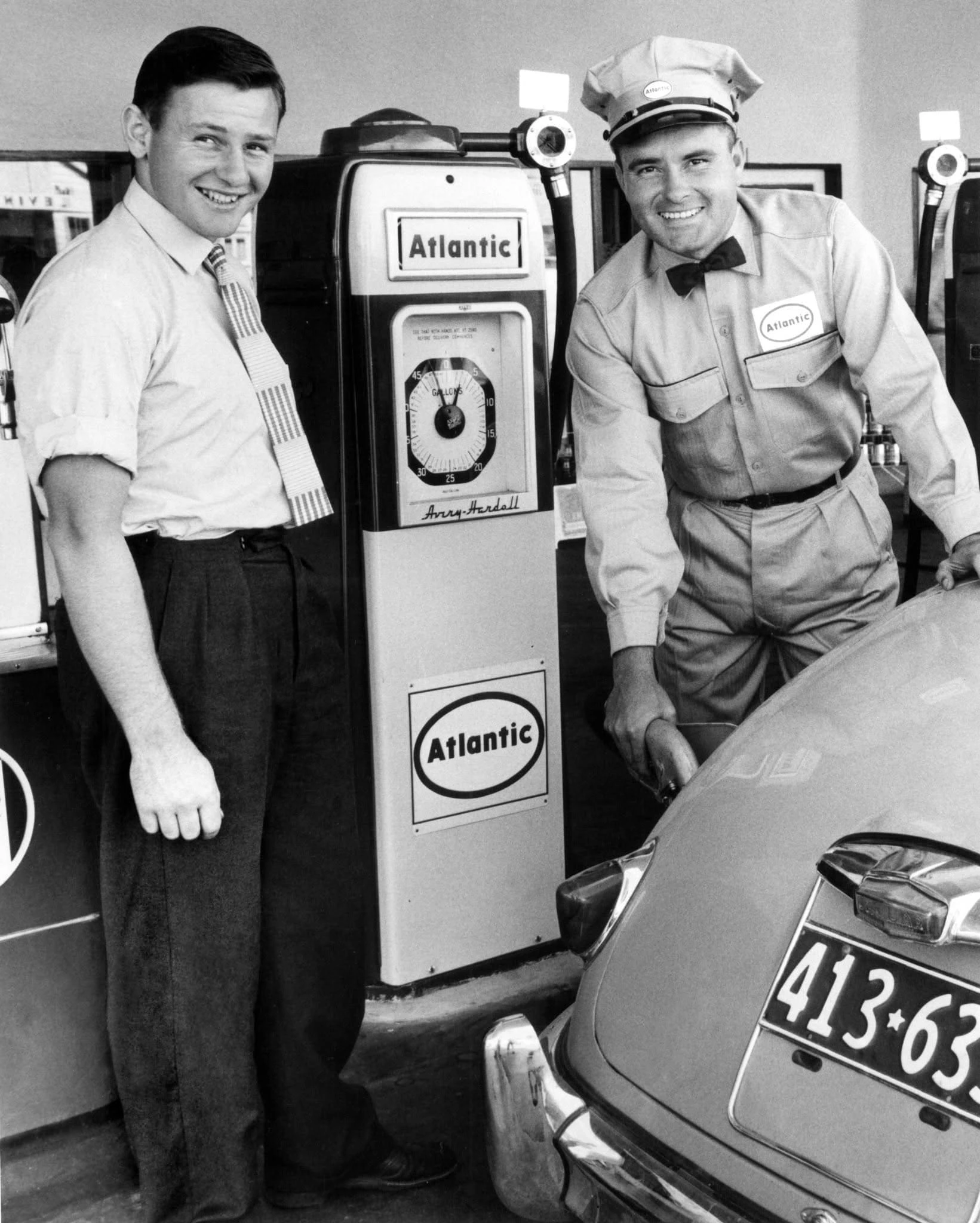 Bruce McLaren's family service station in Remuera, Auckland, the origin of the new wordmark's typographic details. Credit: © McLaren