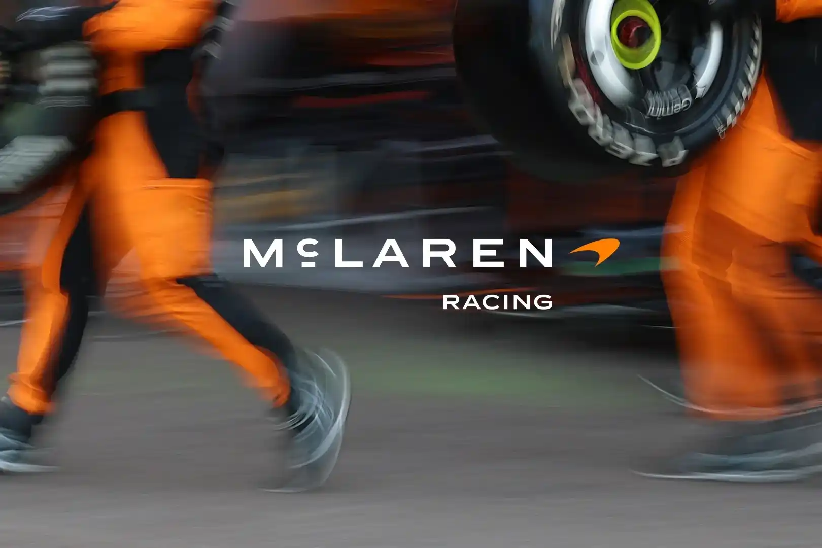 McLaren's signature Papaya colour, retained across the 2026 identity refresh.1 Credit: © McLaren